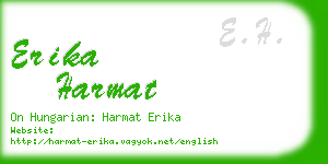 erika harmat business card